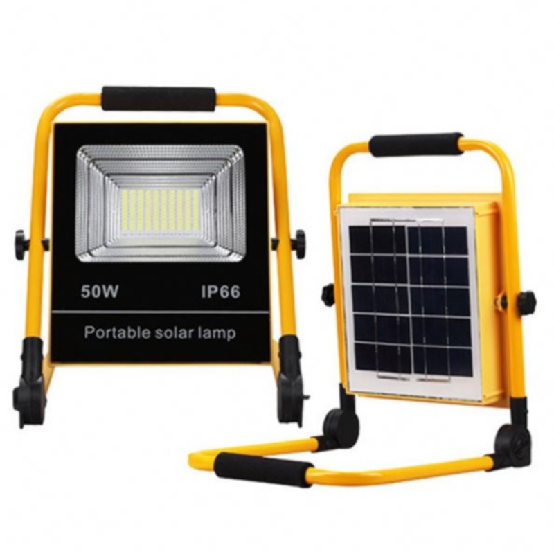 30w 50w 100w laddningsbar Solar LED Flood Light